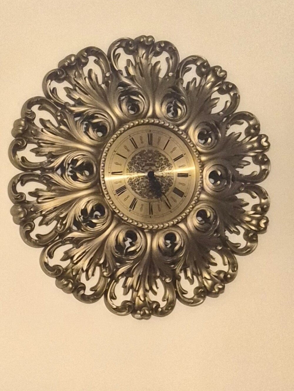 Vintage Syroco Large Clock